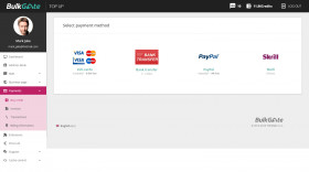 Purchase credit - purchase credit via PayPal and other methods directly from your module
